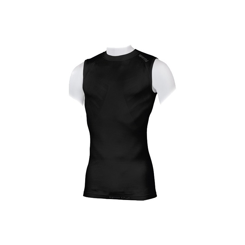 Sportful 2nd Skin Active 100 T-skjorte uten ermer, svart Sportful 2nd Skin Active 100 T-skjorte uten ermer, svart